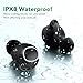 Bluetooth Kopfhörer, Kopfhörer Kabellos Bluetooth 5.3 mit HD Mic, In Ear Kopfhörer mit 4 ENC Klarer Mic, 60 Std Kabellose Kopfhörer mit Tiefer Bass,IPX8 Wasserdicht Ohrhörer mit Ohrhaken,Schwarz
