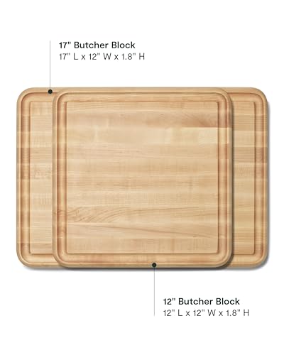 Tabla de cortar rectangular de madera 43x30x4.5 cm miniatura 3