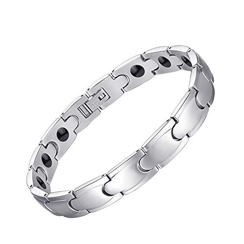 Feraco Magnetic Bracelet for Men Elegant Stainless Steel Magnet Bracelets