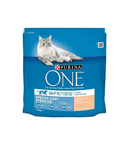 Purina One Croquette, pour Chat Stérilisé, Truite, 1.5kg
