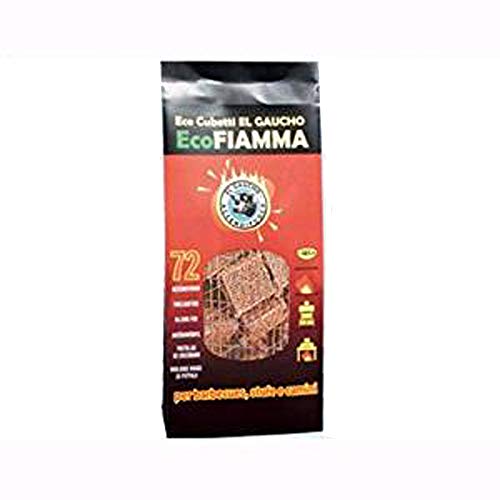 Accendifuoco Elgaucho Ecofiamma Ecologico 12 Sacchetti da 72 Cubetti