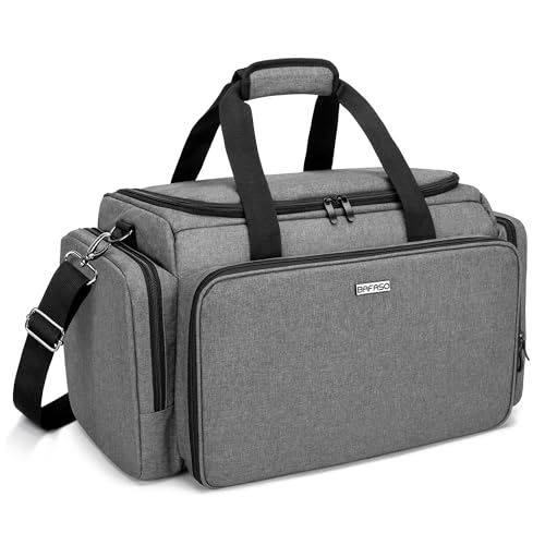 Bolsa de peluquería grande gris de gran capacidad para proteger tus herramientas de peluquería