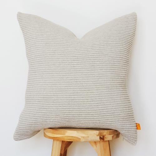 Lumi Living 100% Soft Cotton Raised Stripes Textured Rib Knit