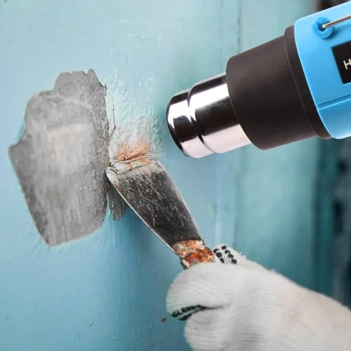 Image of LDK Heat Gun 1200W 140℉~932℉ (60℃-500℃) Heavy Duty Hot Air Gun Kit Variable Temperature Control with 2 Temperature Settings 2 Nozzles for Crafts, Shrink Wrapping, Candle Making, Epoxy Resin