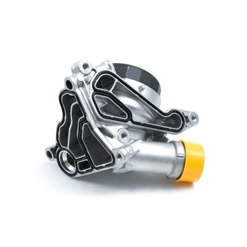 Image of Bevinsee Engine Oil Filtrar Housing Gasket Compatible with N54 N55 S55 N20 N52 E92 E90 E91 E60 E61 E84 323i 325i 328i 328xi 330i 335i 525i 528i X1 X3 X5, Cooler Seal Replace 11428637820, 11428637821