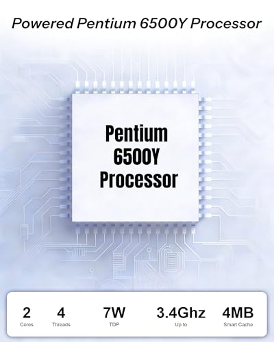 Image of 15.6 Inch Laptop Computer, 12GB RAM 256GB SSD Lap Top, Pentium 6500Y Processor (Up to 3.4GHz), FHD Display, Fast Charging, Long Battery Life, Laptop for Business Home Student