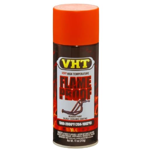 VHT Flameproof Coating Very High Heat Flat Orange