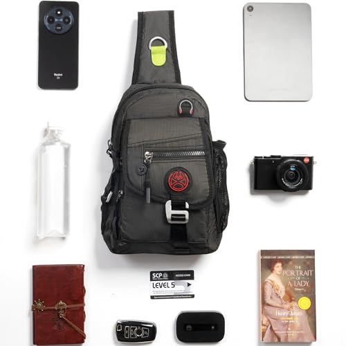 NICGID Sling Bag Chest Shoulder Backpack Crossbody Bags for iPad Tablet Outdoor Hiking Men Women