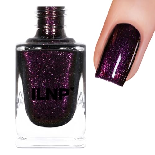 ILNP Bewitched - Blackened Eggplant Shimmer Nail Polish