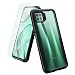 Produktbild Oududianzi Hülle für Huawei P40 Lite + [3 Stück] Panzerglas Display Schutzfolie, Hybrid 2-in-1 Weich Silikon Case & Hard PC Handyhülle Schutzhülle - Transparent + Schwarz