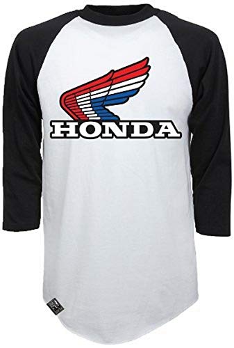 Factory Effex 'HONDA' Vintage Raglan Baseball Shirt