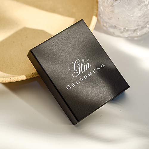 Gelanmeng GL001 Lightweight Teardrop Hoop Earrings For Women - 14K Gold/White Gold Plated Large Oval Pull Through Hoop Earrings High Polished Statement Jewelry Gift thumb #5