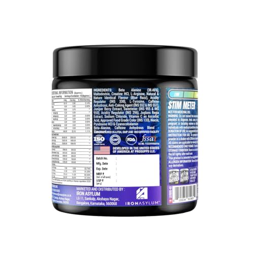 Image of HYDE Xtreme - Hard Hitting Energy Pre Workout Supplement | Caffeine, Beta-alanine, Creatine HCl, L-arginine | For Muscle Pump, Vascularity, Strength and Focus | 15 servings (Blue Razz)