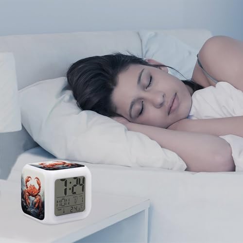 Reloj digital que cambia de color para resolver problemas de sueño en niños 6