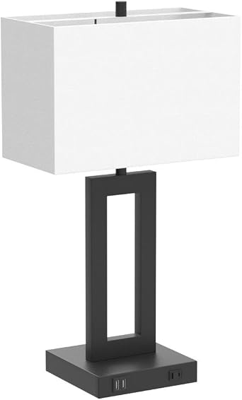 TOBUSA 22 Table Lamp Set of 2, Modern Touch Control Lamp with 2 USB Ports