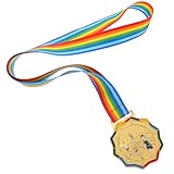 STOBAZA Medalla de Maratón Dorada de Aleación de Zinc con Diseño Elegante y Peso Cómodo para Ceremonias de Premiación y Eventos Deportivos al Aire Libre