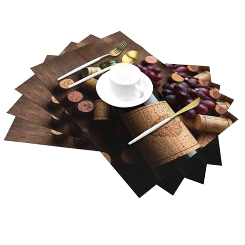 Set de table PVC tissé idéal pour décorer une table à manger festive - 5