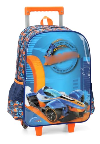 MOCHILA COM RODAS HOT WHEELS AZUL - - IC39152HW0200UN