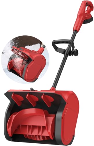 Cordless Snow Shovel Compatible for Milwaukee M18 Battery(No Battery) - 11-Inch Electric Snow Blower with Adjustable Front Handle & Directional Plate, 20FT Throw Distance for Patio, Deck, Drivewayc