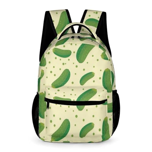 Pickle Pattern Cute Backpack Travel Daypack Lightweight Back Pack with Pockets