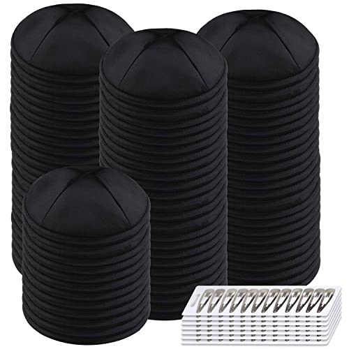 Image of Zion Judaica Deluxe Satin Kippah Yarmulkes for Kids Teens & Adults Skullcaps 6.25 inch Multi-Color Options 4 Panel Design