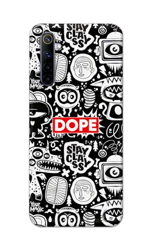 Image of Printed Hard Back Cover Case for Realme 6 | Realme 6S | Realme 6i Back Cover (Mixed Cartoons) -1111