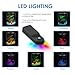 Koller Products AquaView 3-Gallon 360 Aquarium with LED Lighting (7 Color Choices) and Power Filter, 10.25 x 10.25 x 14.5