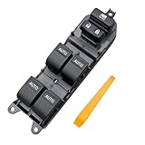 BELGEMAY LED Power Window Master Switch with Blue Illumination, Electric Door Lock Control Panel, Compatible with Toyota Part 84820-0R040