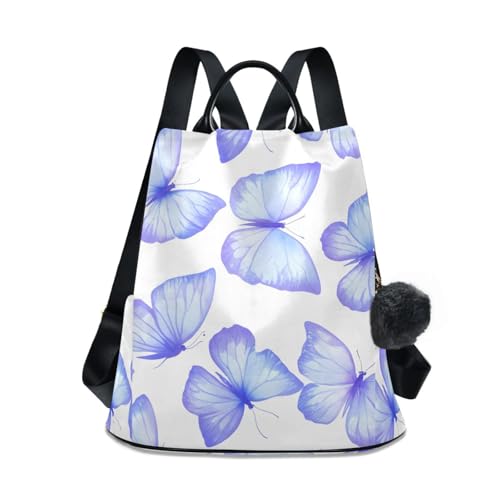 Sac à dos papillon pour femme avec grand volume et cuir imprimé