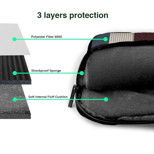 Maletín impermeable para laptop 15.6 pulgadas tipo patchwork miniatura 5