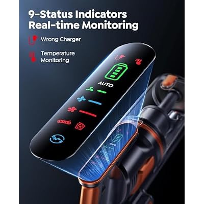Vacuum Cleaner Main Motor Replacement for Fieety V9 Cordless Stick Vacuum Cleaner, Powerful Motor, Provides High-Speed Suction, Black and Orange.