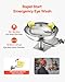 VEVOR Emergency Eye Wash Station, Stainless Steel Wall-Mounted Eyewash Unit, First Aid Eye Wash Sink 16.14 x 12.99 x 9.45 Inches, Ideal for Laboratories, Factories, Schools, Construction Sites