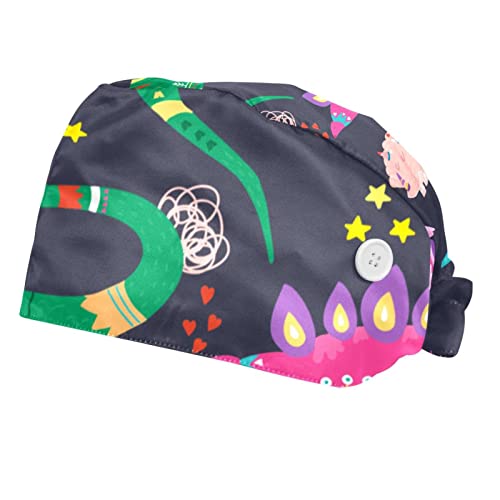 Chapeaux de travail dinosaures de couleur lot de 2 casquettes unisexes
