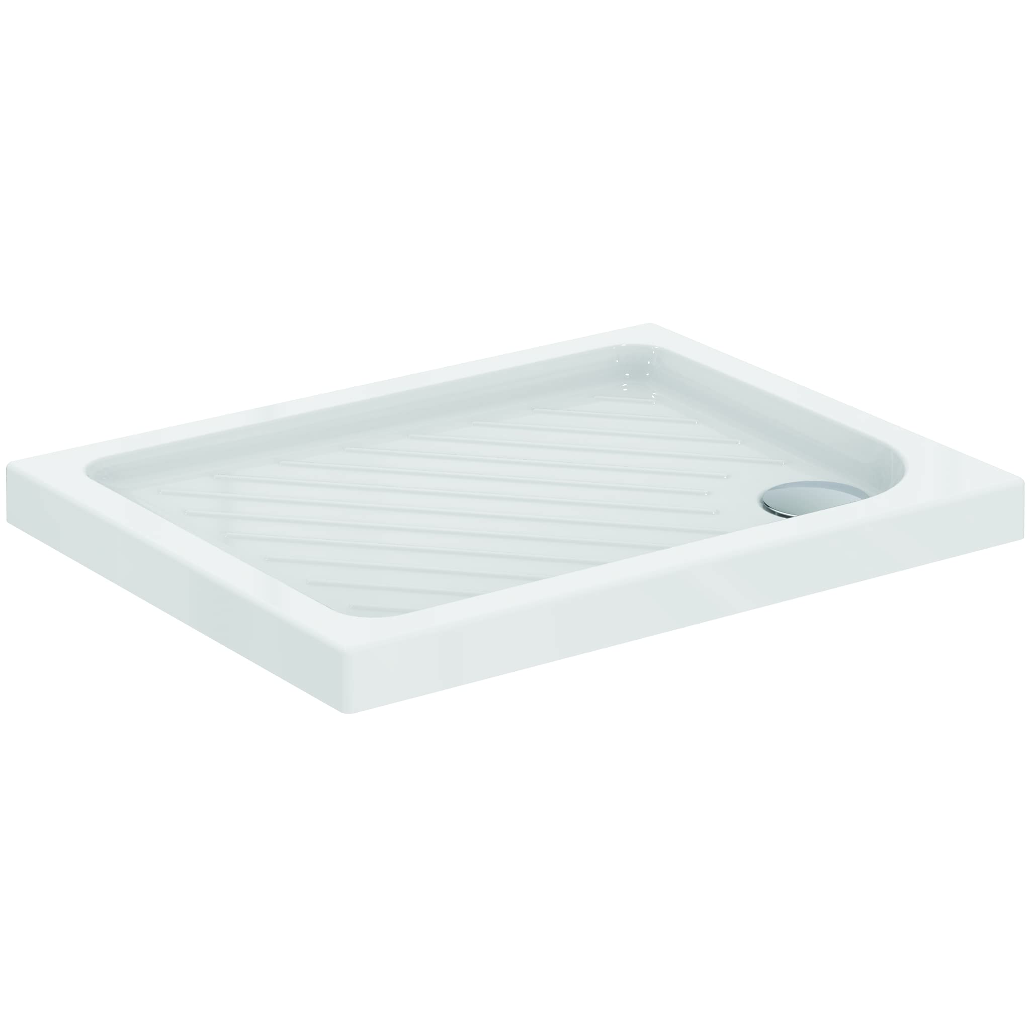 Ideal Standard - Eurovit, Plato de ducha rectangular de cerámica 90x70cm. Blanco