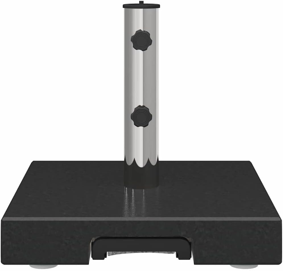 vidaXL Parasol Base Black 41 x 41 x 37 cm Granite, Stylish Umbrella Base for Your Garden or Patio, Great Support for Sunshade and Outdoor Fun!