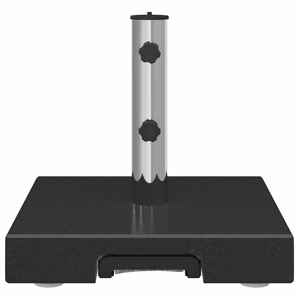 Questo Supporto per ombrellone in Granito Nero, 41 x 37 cm con Ruote, Base Robusta per ombrellone da Giardino, Patio e Balcone, Resistente alle intemperie.