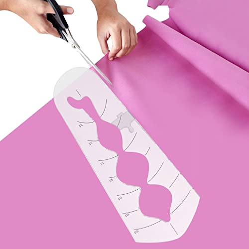 Modèle de règle de Quilting, règle de Machine à Coudre, règle multifonctionnelle de Patchwork de Main, modèle de poignée de Courtepointe de Mouvement Libre règles moules de gaufrage Adawd Cover