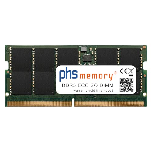PHS-memory 32GB RAM módulo Compatible con Asustor Lockerstor 6 Gen3 (AS6806T) DDR5 SO DIMM ECC 4800MHz PC5-38400-P