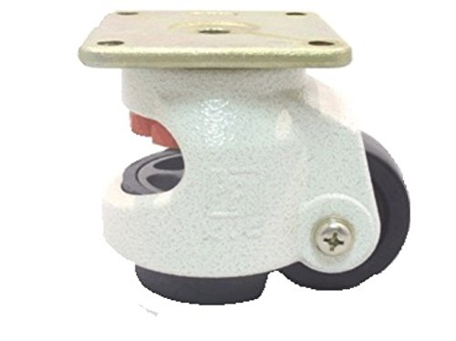 2" Leveling Caster Square Top Plate, Nylon Wheel, 550 lbs Capacity (AC-2714)