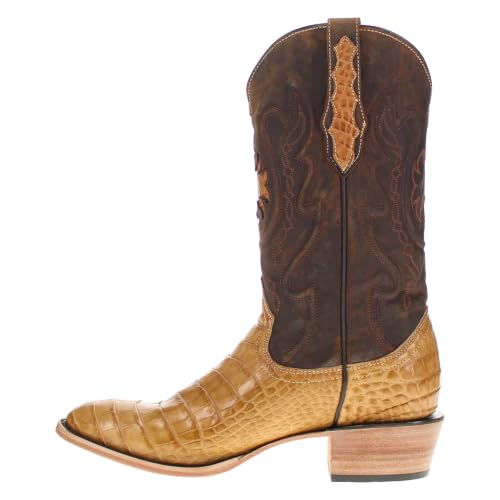 Image of Vaccari Men's Travis Genuine American Alligator Belly Leather Western Cowboy Boots
