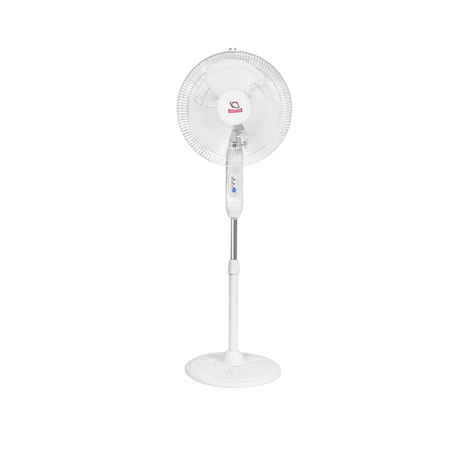 SUMMERCOOL King Kong 400mm Sweep Pedestal Fan | High Speed 3 blade Pedestal Fan | Farrata | Energy Saving | Telescopic Height With Adjustable Stand | Low Noise | Colour (White)