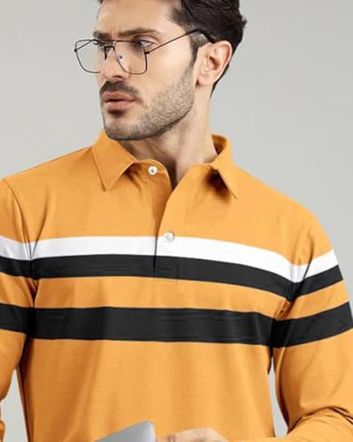 Image of AUSK Men Polo T-Shirt || Full Sleeves Polo T Shirts for Men || Mens T-Shirts