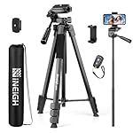 Phone Tripod, 83” Cell Phone Tripod for iPhone, Tall Tripods Selfie Stick with Wireless Remote Extendable Phone Holder Stand for Camera Photo Video Recording