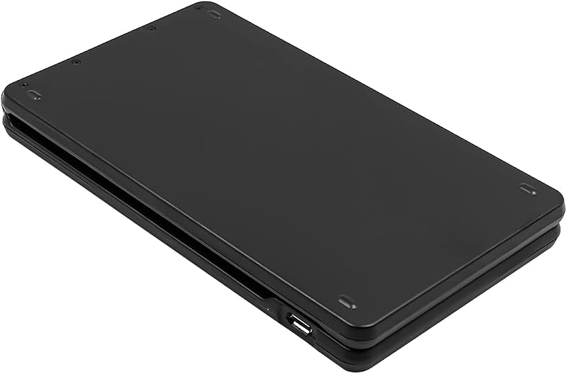 ANCLLO Vezeték nélküli összecsukható Bluetooth billentyűzet, ultra vékony, újratölthető, iOS Android Windows kompatibilis
