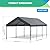 Carport Canopy 12x20 FT Heavy Duty,Outdoor Garage Car Shelter Shade with Removable Sidewalls with Roll-Up Windows, Sidewalls & Doors, Uv Resistant and Waterproof for Car Truck Motorcycle