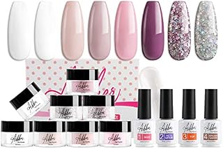 Aikker 13pcs Acrylic Dipping Powder Nail Starter Kit 8 Color Dip Powder