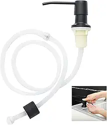 Dispenser Dosador Embutir Mangueira Flexivel Pia Cuba Cozinha Banheiro Tanque Sabao Detergente Liquido Lavanderia Suporte