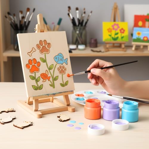 Image of Flash Acrylic Chalk Paint Set | Chalky Finish | 6 Colors The Ocean Vibe Palette| 15 ml, 0.5 fl oz Each | High Pigment Strength | Non Fading | Indoor /Outdoor | Non Toxic | Multi-Surface Paint | Pro Artist, Hobby
