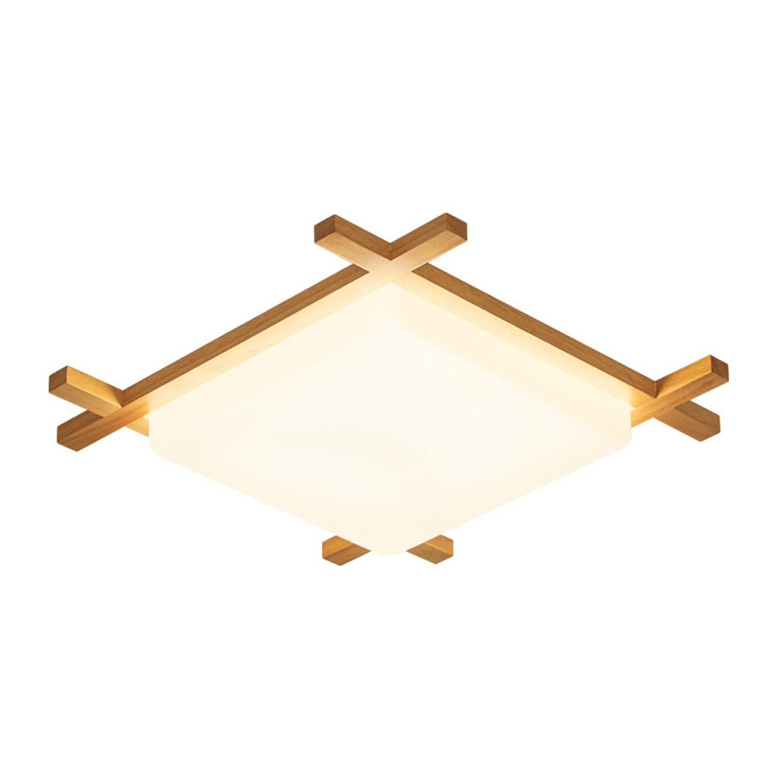 CYairong-22 Ceiling Lighting Bedroom Ceiling Lamp Corridor Aisle Square Log LED Living Room Lamps Ceiling Lamp(45CM)