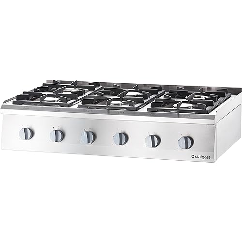 Fourneau à Gaz à Poser 6 Brûleurs (3.5 + 2x5 + 2x7 +9) - G20 ou G30 - Stalgast